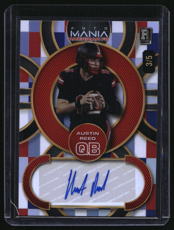2024 Wild Card Mania #AMAC-AR Austin Reed Wild Card Auto Mania #AMAC-AR Austin Reed Rookie Auto 3/5