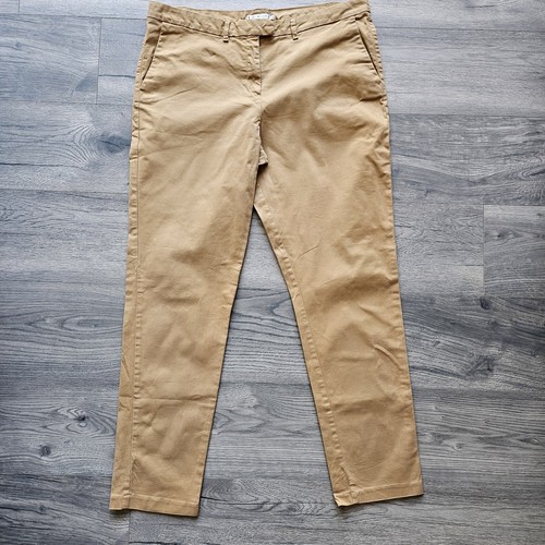 Tommy Hilfiger Women's Chino Trousers Size UK 18 W36 L32 L31 Beige Great Condt