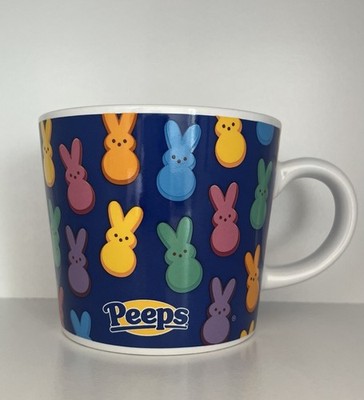 Peeps Coffee Hot Cocoa Tea Cup Mug White Pastel Bunny Candy