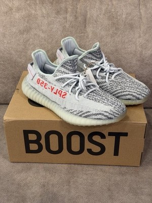 adidas Yeezy Boost 350 V2 Blue Tint B37571 Primeknit Low Top Lace-Up Men