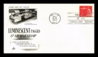 DR JIM STAMPS US COVER LUMINESCENT TAGGED 8C AIR MAIL FIRST DAY OF USE