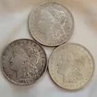 1921 $1 Morgan Silver Dollar Lot of 3 Coins Silver Circulated United States