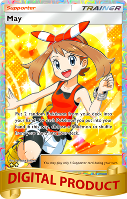 pokemon pocket all full art cards Pokemon Pocket TCG Card Game 2 Star Full Art Trainer May Mega Rising DIGITAL