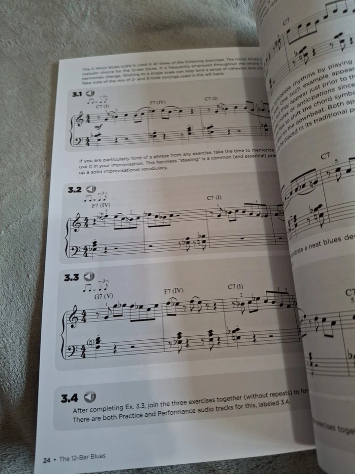 Jazz Piano Basics Book 2 Keyboard Music Lessons Progressive Exercises with Audio - Image 2 of 4