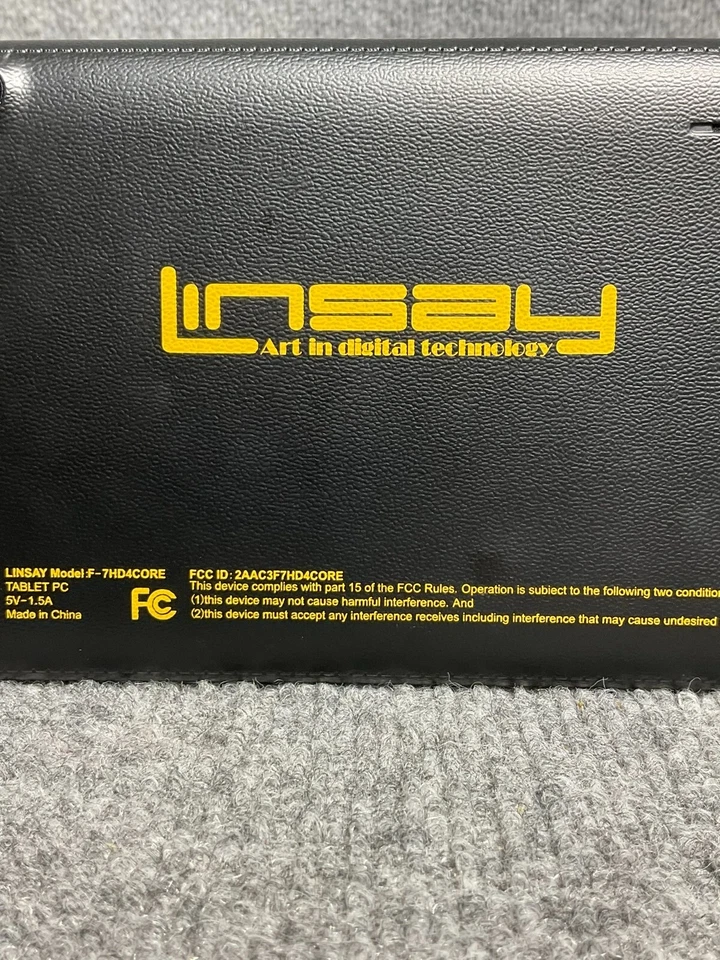 Linsay 7" Display Tablet PC F-7HD4CORE 📱 Quad Core Dual Camera Multi-touch Blac - Image 4 of 4