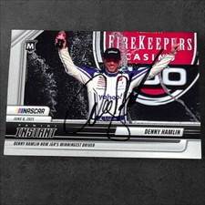 Denny Hamlin JGR WINNINGEST DRIVER 2025 PANINI INSTANT #25 signed card 1 of 67