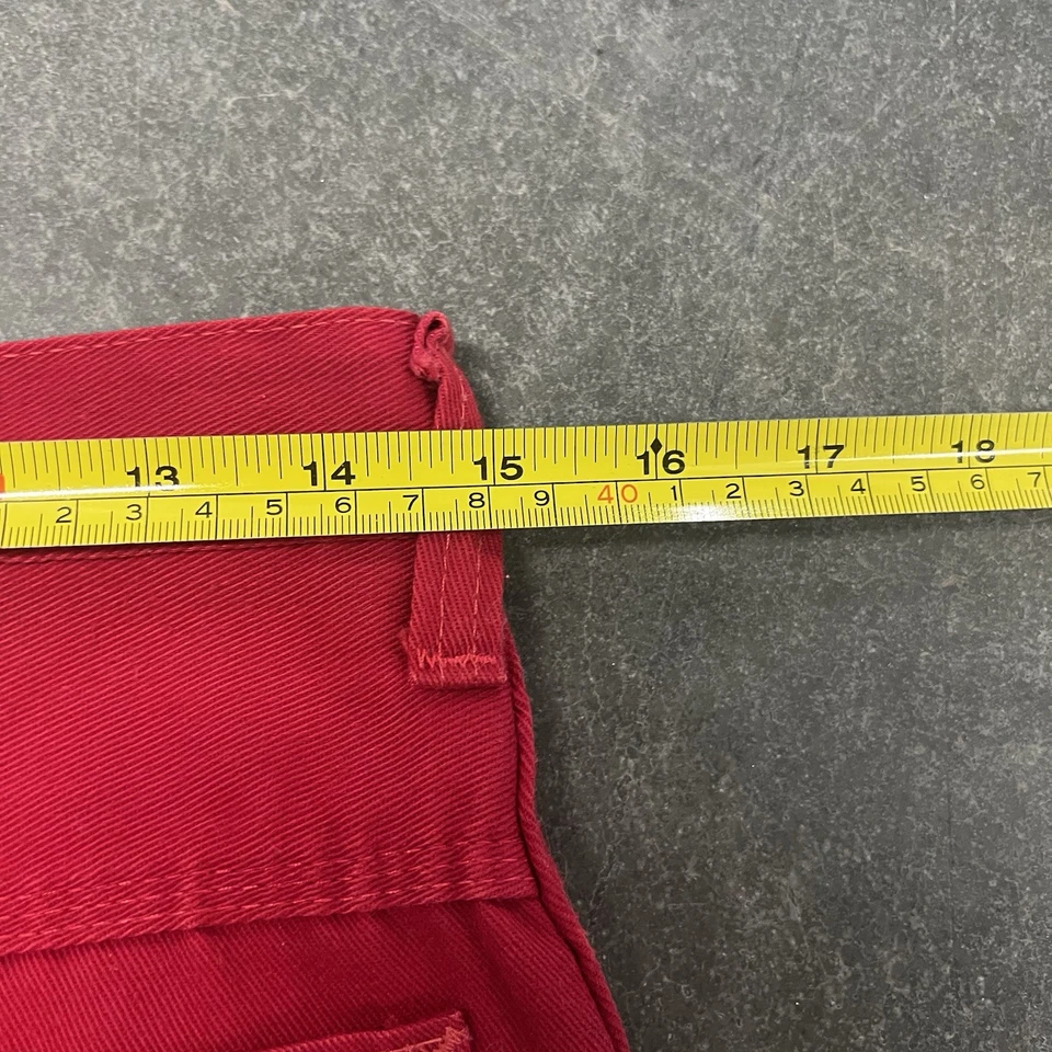 Pantalones mecánicos pintor carpintero rojo Mr. Leggs 30x30 True Vintage años 70 80 Foto 3 de 4