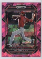 2023 Panini Prizm Pink Ice Prizm Jake Madden #61 19n6