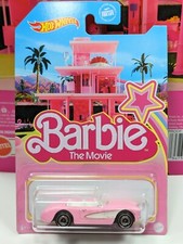 Hot Wheels Barbie The Movie 1956 Corvette 1:64 Car - Pink HPR54 