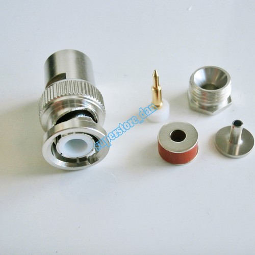1Pcs BNC male plug clamp RG174 RG179 RG316 RG188 LMR100 RF Coax Cable connector - Picture 11 of 12