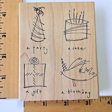 Printworks Rubber Stamp - Let's Celebrate Collection - J3490 - NEW