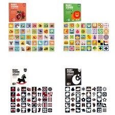 Sensory Development Baby Visual Stimulation Card High Contrast Baby Flashcard