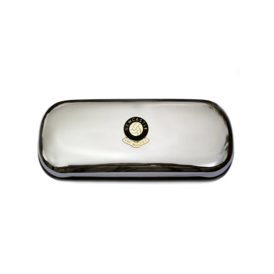 KNIGHT Newcastle United Football Club Polished Chrome Glasses Case