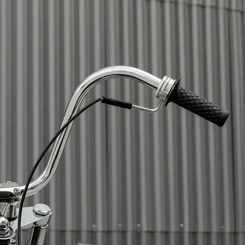 Empuñaduras de empuje Biltwell negras de 1" - Harley Chopper Bobber Custom Café Tracker XL - Imagen 10 de 11