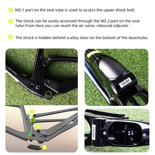 29 Carbon Integrated Suspenion Boost 148 MTB Frame XC Trail Trunnion Shock Frame - Picture 8 of 26