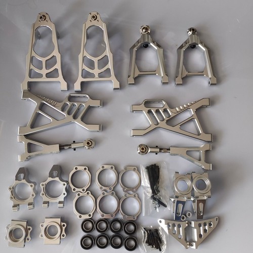 Alloy Bulkhead Suspension Arm Chassis Wheel Hub Carrier for Rovan HPI KM Baja 5B - Picture 2 of 5