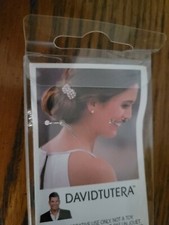 David Tutera Pearl  Rhinestone Bobby Pins Silver Metal