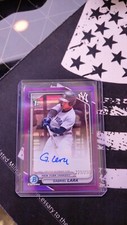 2024 Bowman 1st Chrome PURPLE REFRACTOR AUTO/250 Gabriel Lara New York Yankees