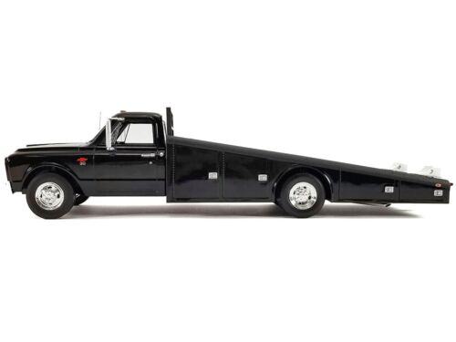 ACME 1:18 Black Custom 1967 Chevrolet C-30 Ramp Truck Diecast Black A1801710 - Picture 2 of 5