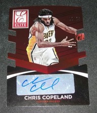 2014-15 Panini Elite CHRIS COPELAND #81 Bronze Die Cut Auto/25 PACERS - Colorado