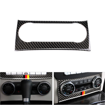 Kohlefaser AC Panel Audio Control Frame For Mercedes Benz C Class W204 2010-2013