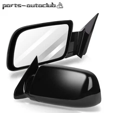 Manual Black Side View Mirrors Pair Fits 1988-1998 GMC Chevy Truck