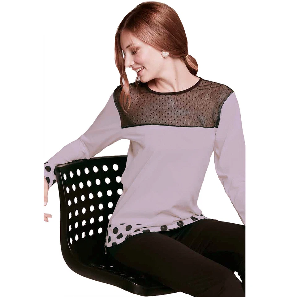 Pigiama donna Character in Cotone P1061 U307 - Imagen 3 de 3