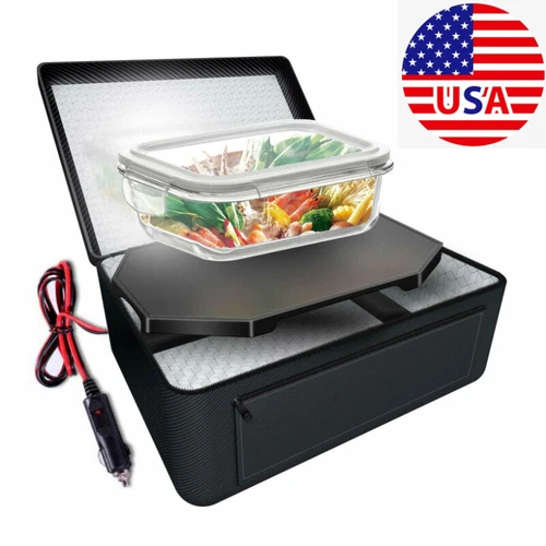 Portable Electric Food Warmer Heating Lunch Box Bag Mini Oven Container For Car - Picture 2 of 21