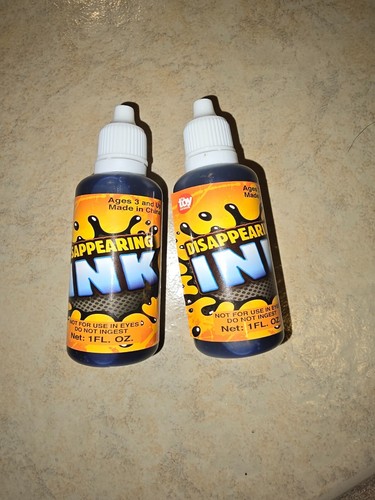 Magic Disappearing Ink 1oz Bottle - Novelty Party Gag Prank Joke Fun - Picture 2 of 9