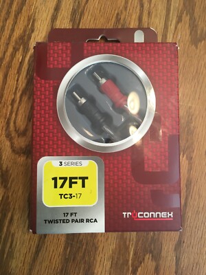 New Genuine Metra TRUCONNEX TC3-17 17' Twisted Pair RCA 3 Series