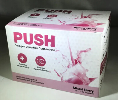 Push Collagen Wound Healing Concentrate Mixed Berry 30 Packets