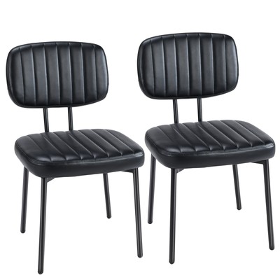ModernSet of 2 Modern Dining chair Soft Seat and Back Small Chair