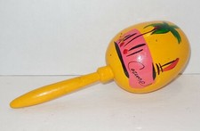 Handmade maraca From Cozumel Yellow