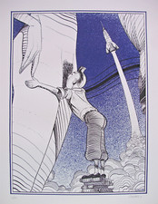 Herge Tim Struppi Tintin riecht Cadelo EROTIC Parodie COMICART Druck 100 sln RAR