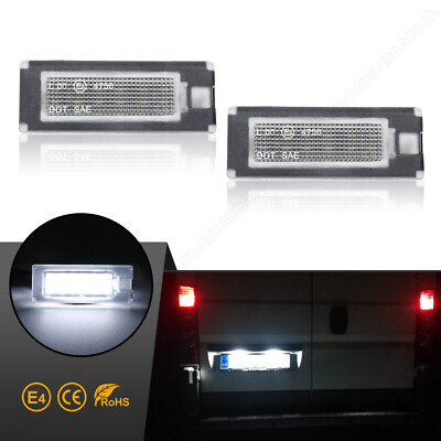 Led license plate lighting for Fiat Ducato 250 290 Citroën Jumper Peugeot Boxer