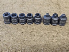 8 Gray Pneumatic GP 1012FP Pipe Plug Socket Set Female Male Sae 3/8 Drive