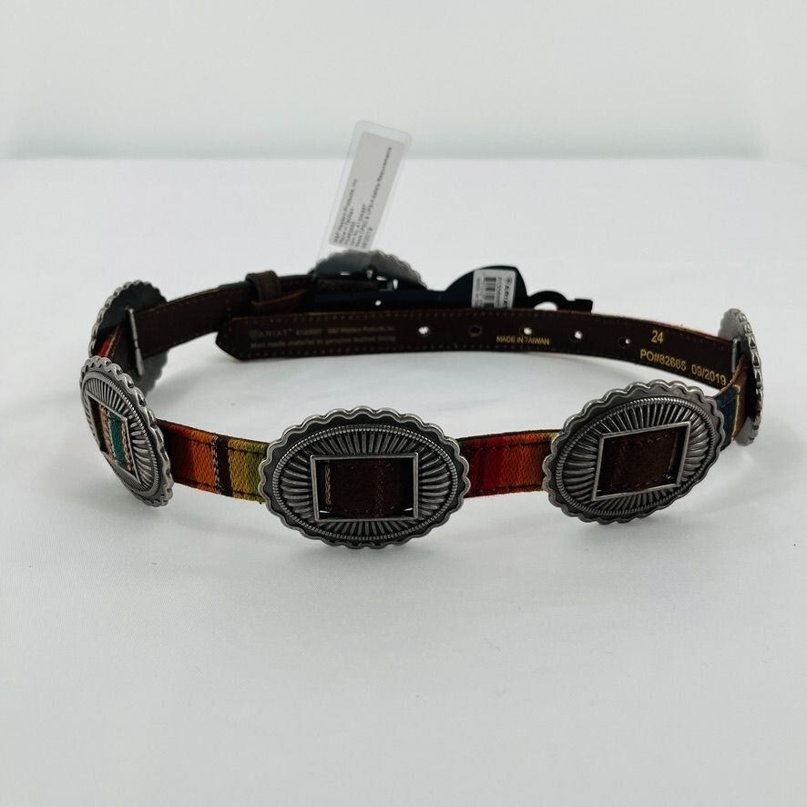 Ariat Girl's Serape Concho Belt size 24 New With Tags