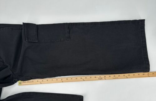 Levi's Cargo Pants Womens 28x28 Black Premium Baggy Mid Rise Loose Wide Leg 90s - Picture 4 of 19