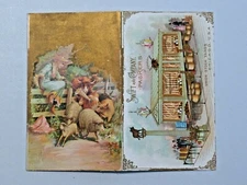 Swift and Company Packers Chicago Bi-Fold Cows Advertising Trade Card 7675