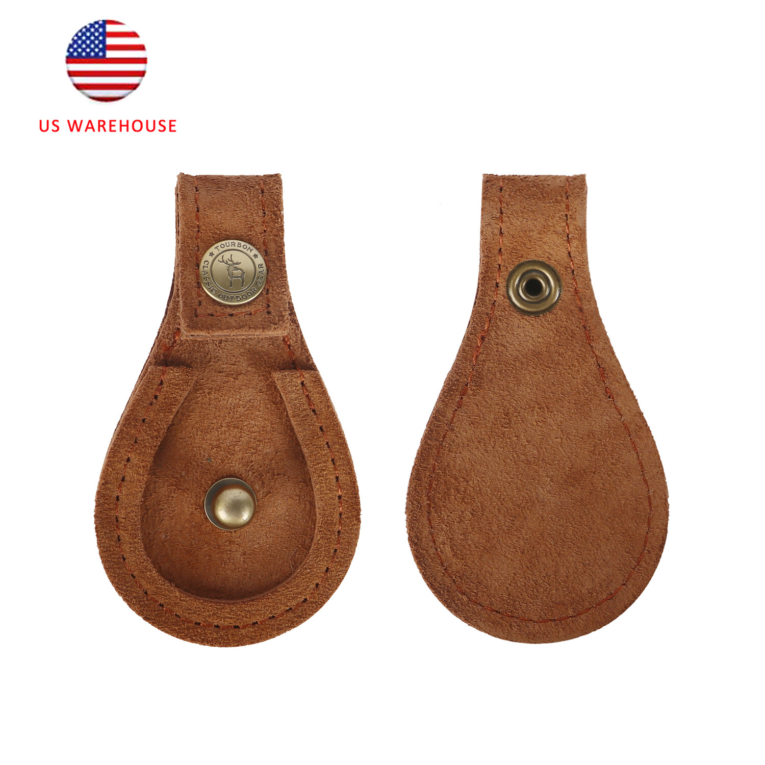 TOURBON 2Pcs Shooting Toe Pad Protect Shoe Skeet/Trap Leather Gun Barrel Rest US