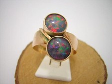 OPAL RING 585/000 ROTGOLD MASSIV LUXUS PUR GR:58 T974