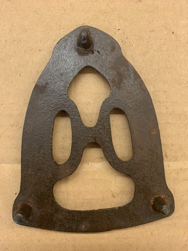 "Bonito Trivet Vintage Hierro Fundido Triste ~ 4"" X 5-3/4""x5/8""" - Imagen 2 de 7