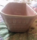 Vintage Planter Pink and White Excellent Preowned Condition 8 1/4” X 4 1/4” Nice — photo 6
