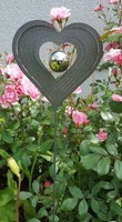 Skulptur Love Liebesherz 80 Cm Edelstahl Beetstecker Gartenstecker