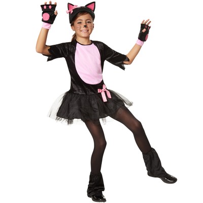 Costume Bambina Gatta Gattina Cat Kitty Animale Tutu Ragazze Carnevale  Halloween | eBay