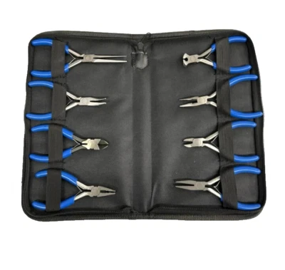 BLUE POINT New Blue-Point by Snap-on 8pc Rubber Grip Mini Pliers Set in Pouch BDGMPL845