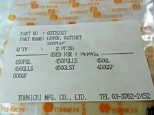 TOHNICHI 03T29327 RATCHET LEVER Torque Wrench Parts 450PQL 450QSP 600QF 450QLST