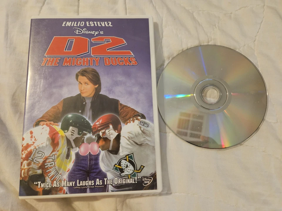 The Mighty Ducks+D2 The Mighty Ducks DVD 1992/1994) Emilio Estevez, OOP Foto 4 de 4