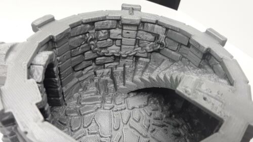 Torre di Guardia modulare 4 piani scenario terreno disperso 28 mm dungeon e draghi - Foto 10 di 12
