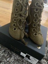 Laurence Dacade Army Green Lace Up Boots Size 10.5/40.5 